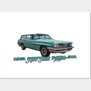 1961 Pontiac Catalina Safari Station Wagon Posters and Art